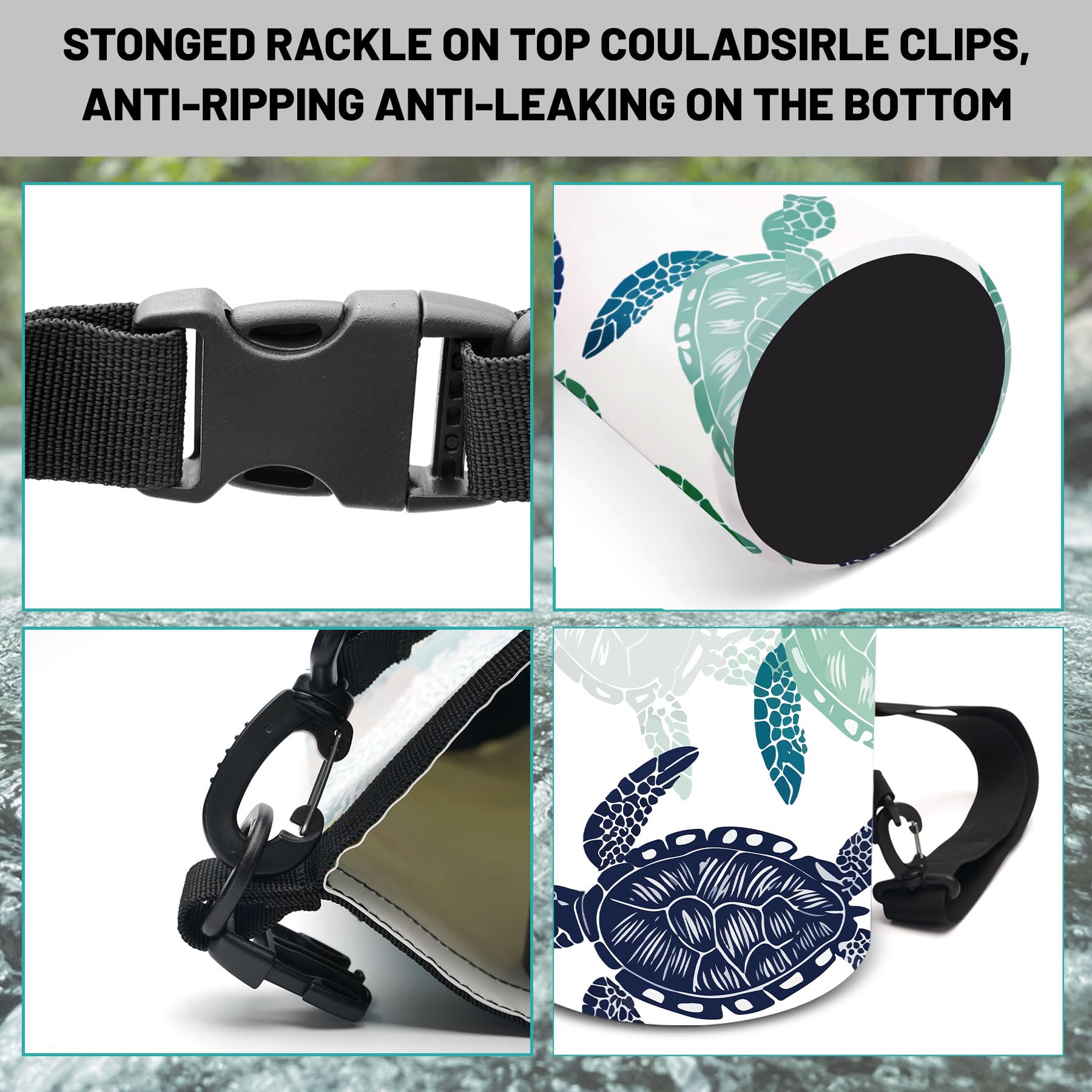 Cliduli waterproof phone case with clear windows for camera use