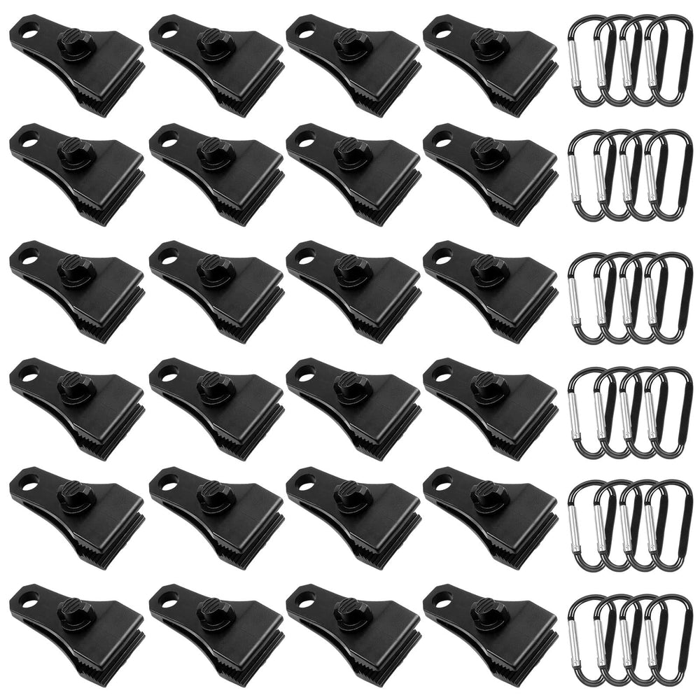 CLIO front packaging showing 24-pack clips and carabiners for reliable storage