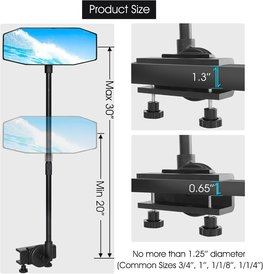CLLOMAGY extension pole demonstrating adjustable reach advantage