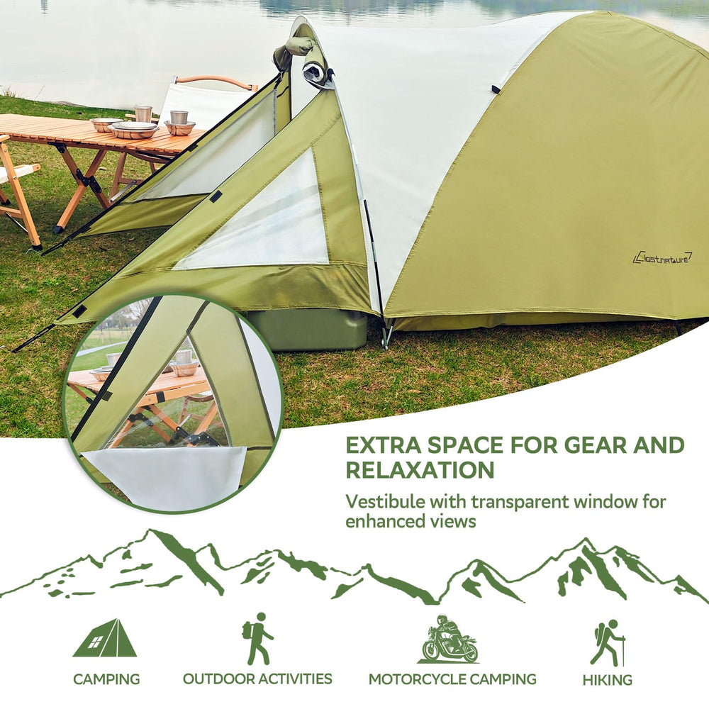 Clostnature rainfly close-up highlighting 3000mm PU coating for weather protection