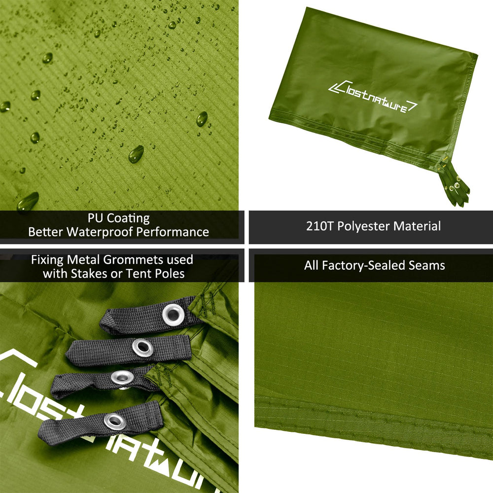 Clostnature ripstop 210T fabric close-up showing texture and durable waterproof coating