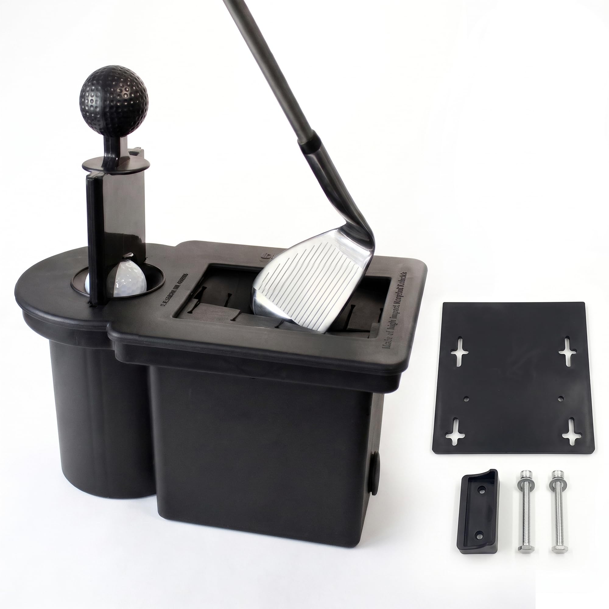 Club Clean front view in black showing compact durable design and easy access