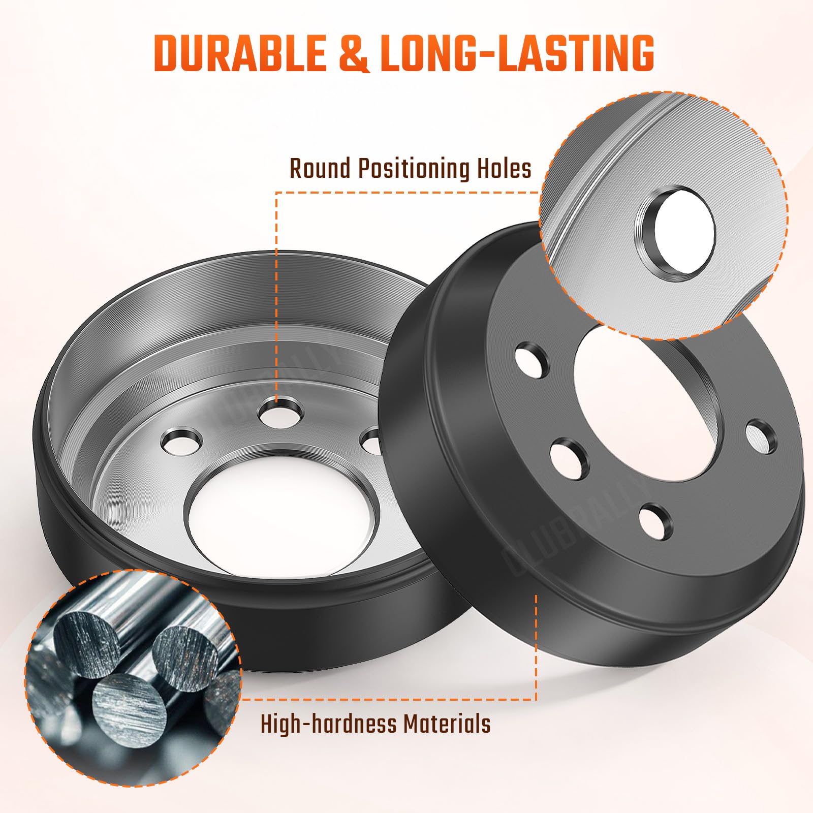 CLUBRALLY brake shoe spring kit detail with springs organized for correct reassembly