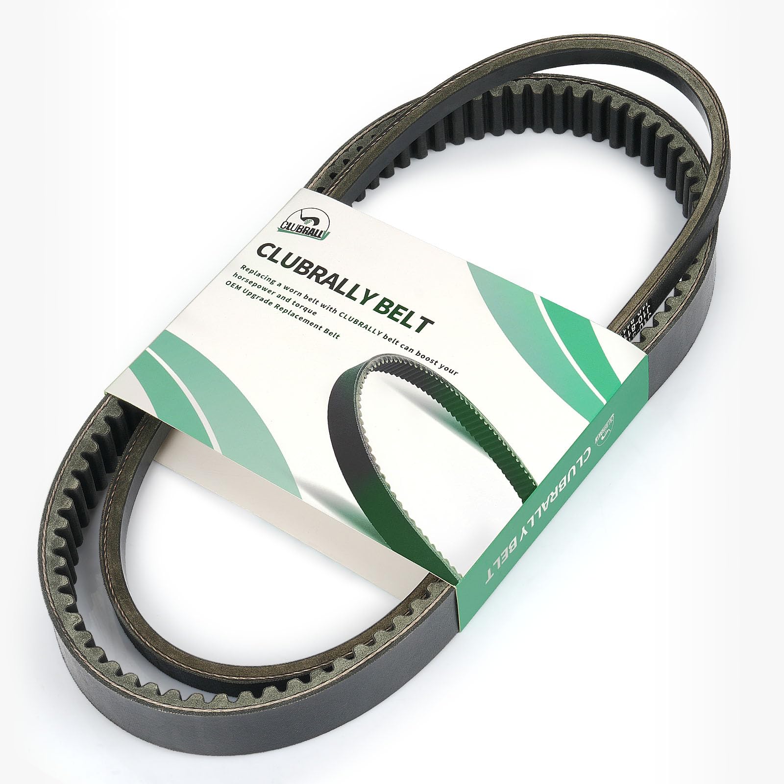 CLUBRALLY front packaging showing both belts and kit contents for easy identification and fit
