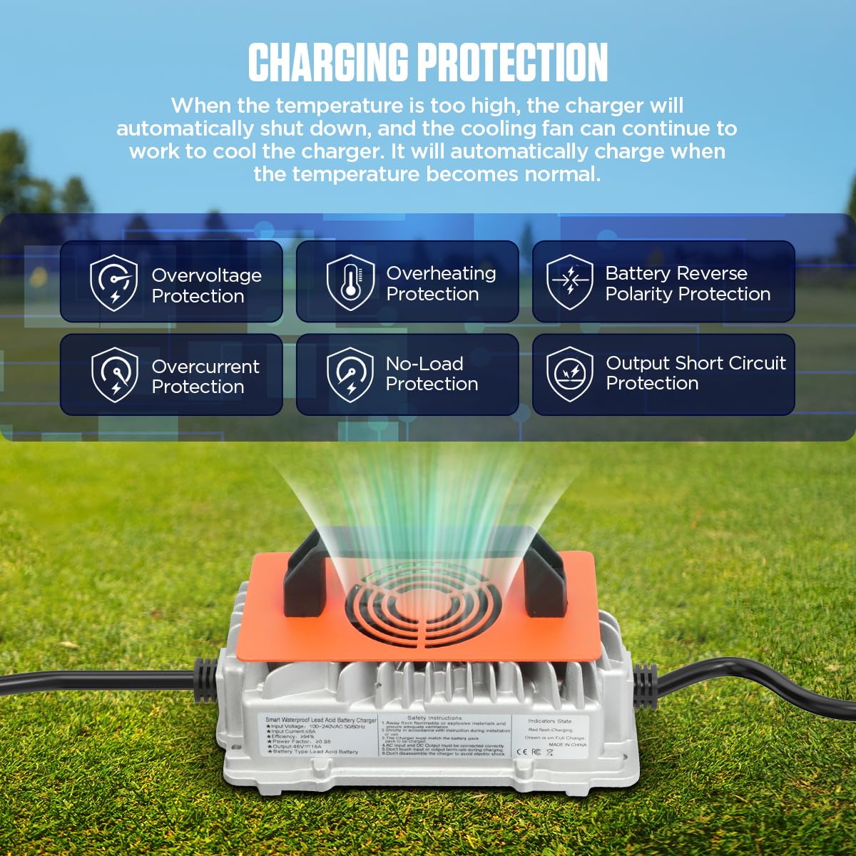 CMTOOL D‑type Powerwise plug connection enabling secure EZGO TXT hookup