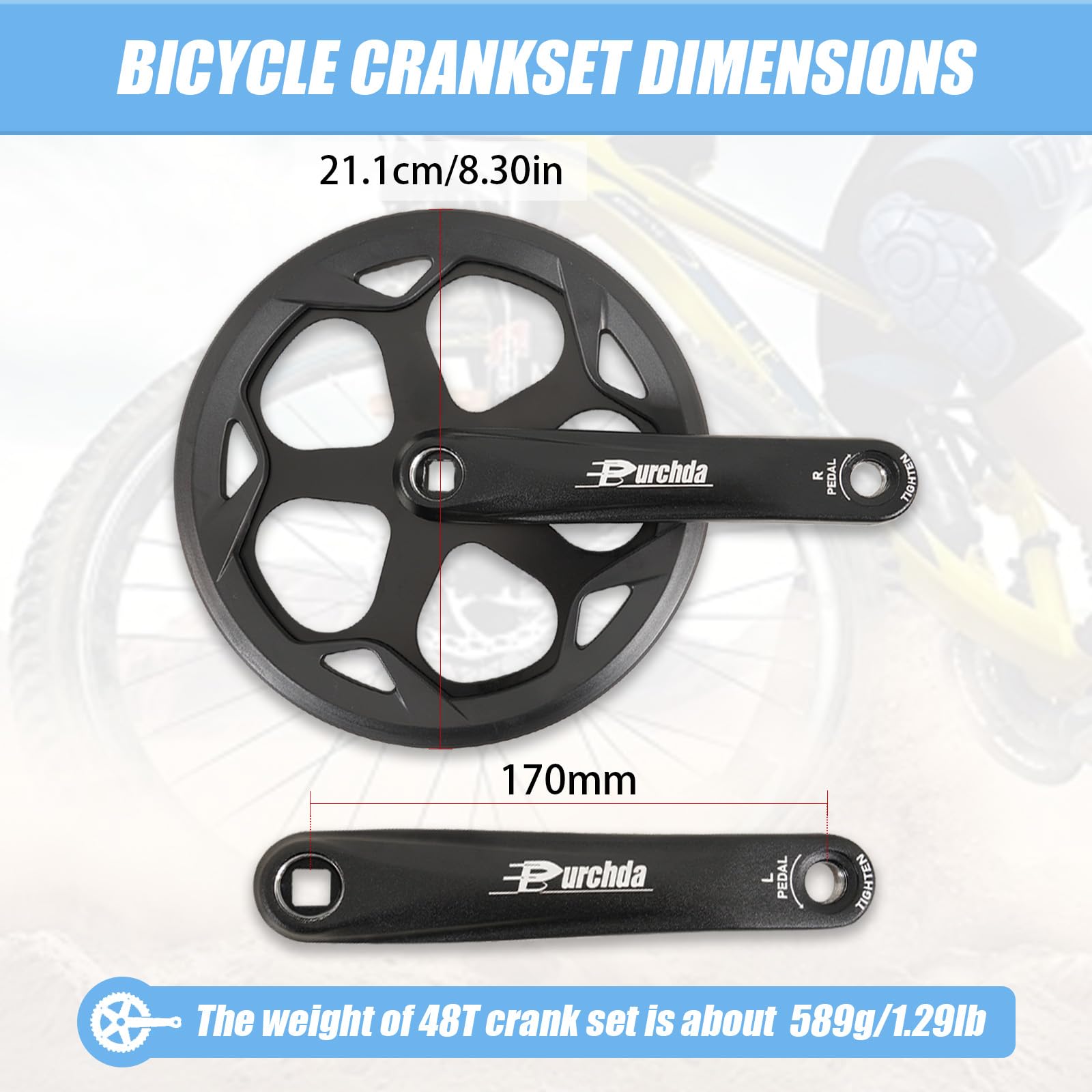 CMTOTWO crank removal tool included for easy maintenance and swaps
