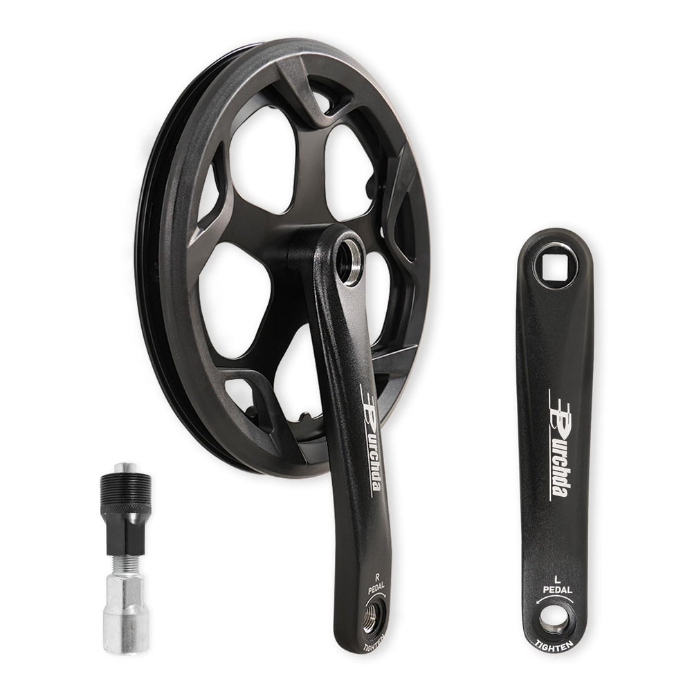 CMTOTWO crankset front view showing complete kit and clean finish