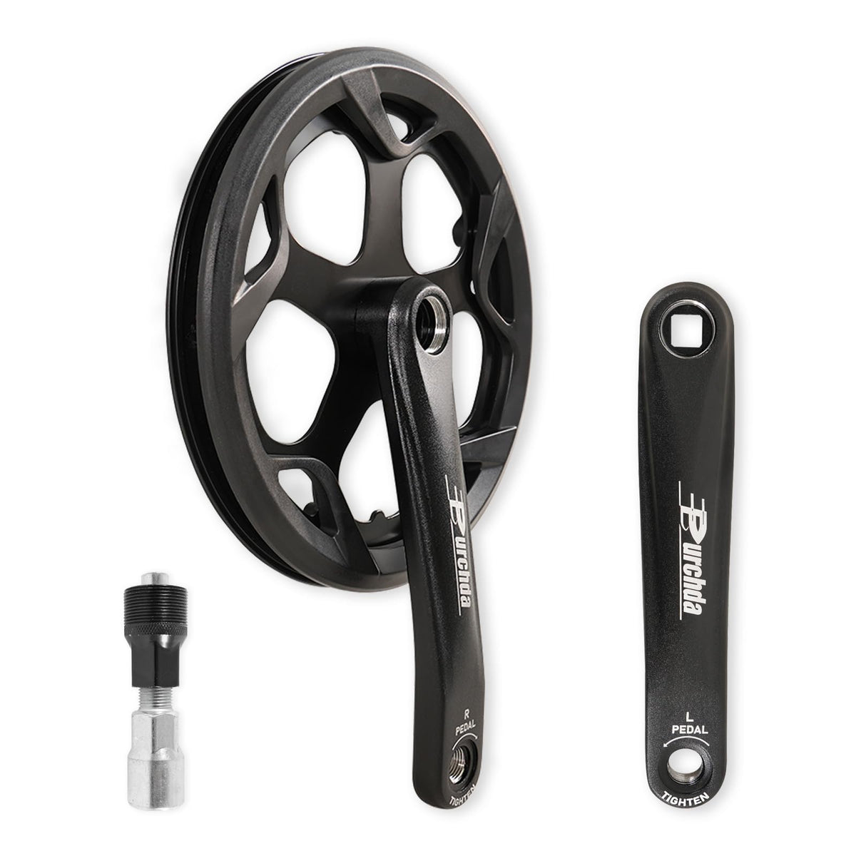 CMTOTWO crankset front view showing complete kit and clean finish