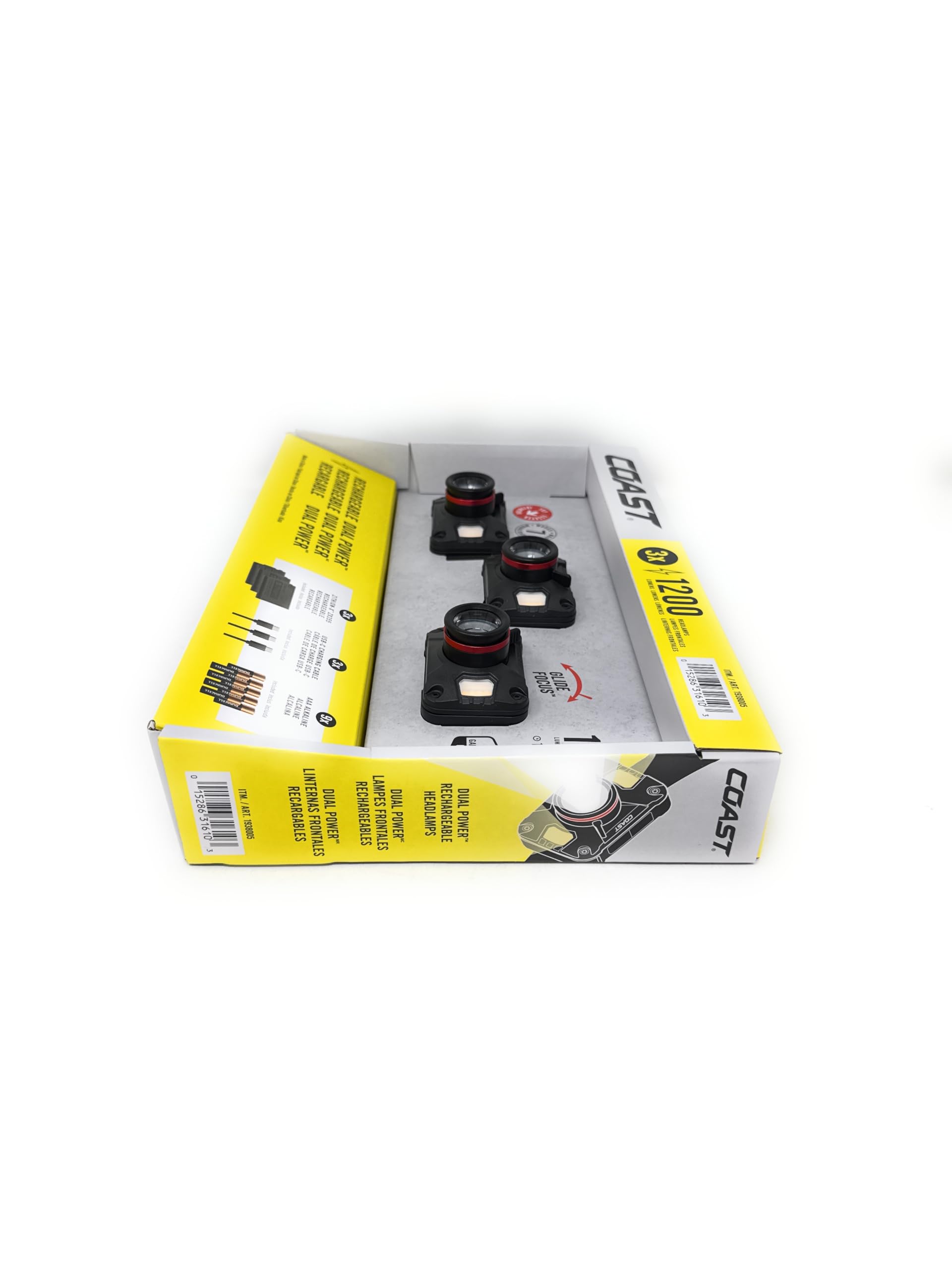 COAST CH1000R worn while camping to provide hands-free bright campsite lighting