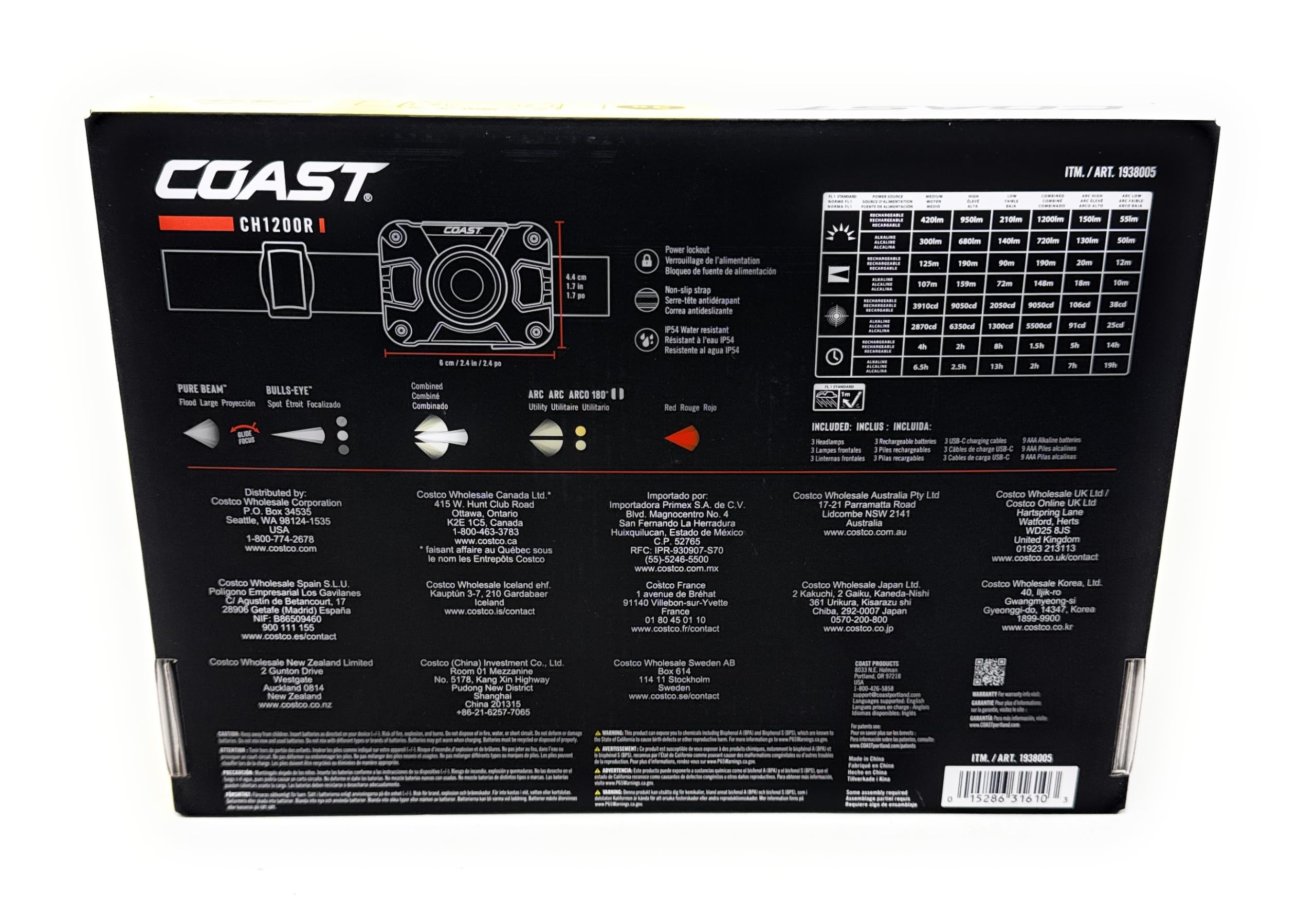 COAST CH1000R LED and focusing lens close-up that maximizes beam control