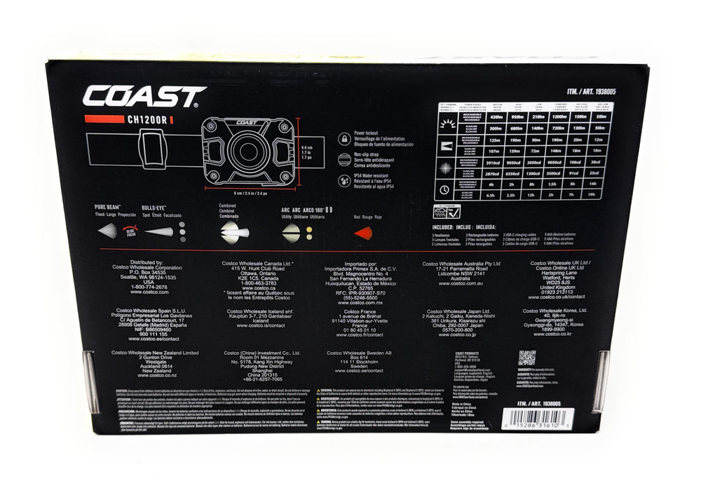 COAST CH1000R LED and focusing lens close-up that maximizes beam control