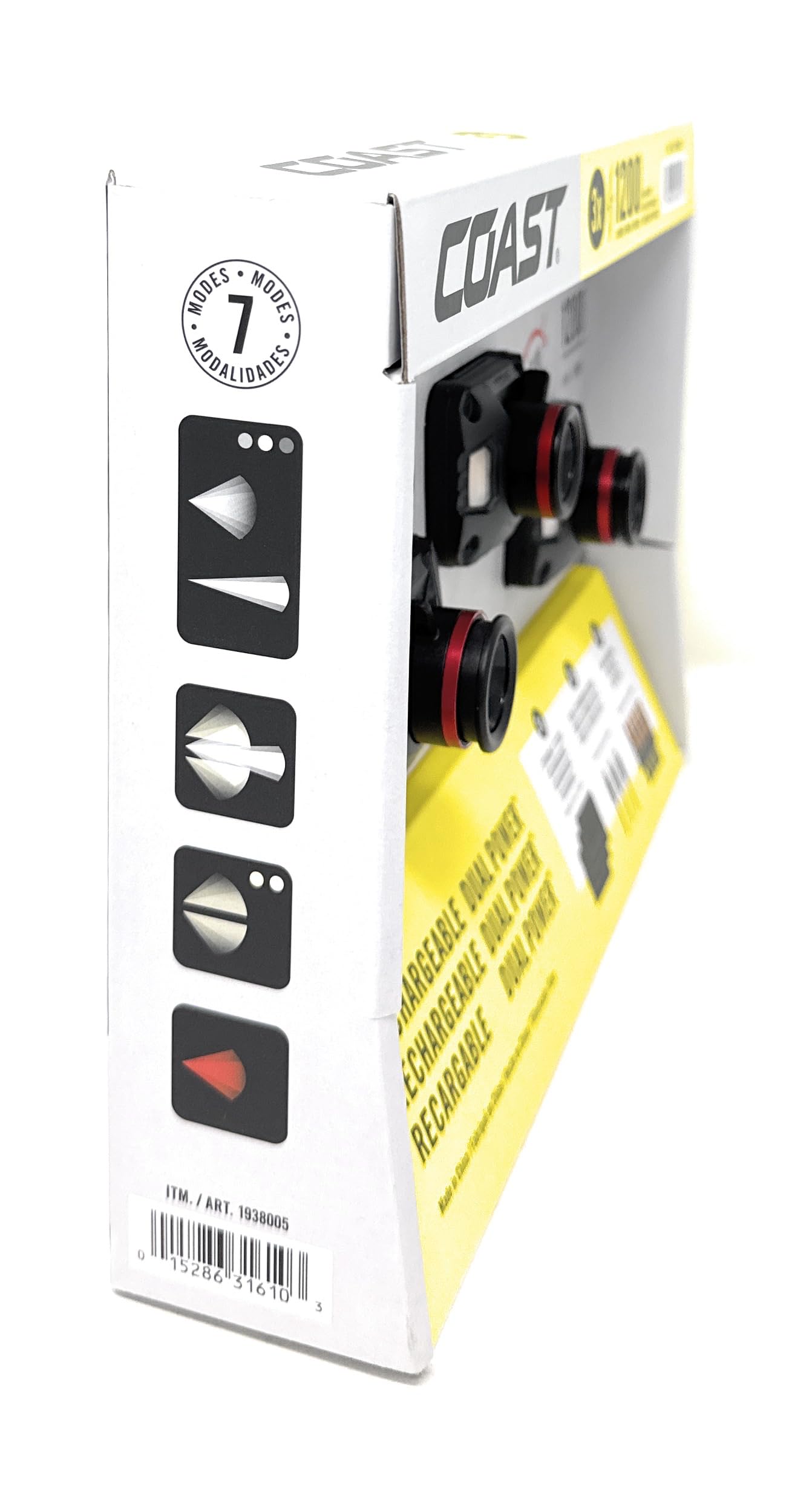 COAST CH1000R adjustable non-slip head strap detail for comfortable fit