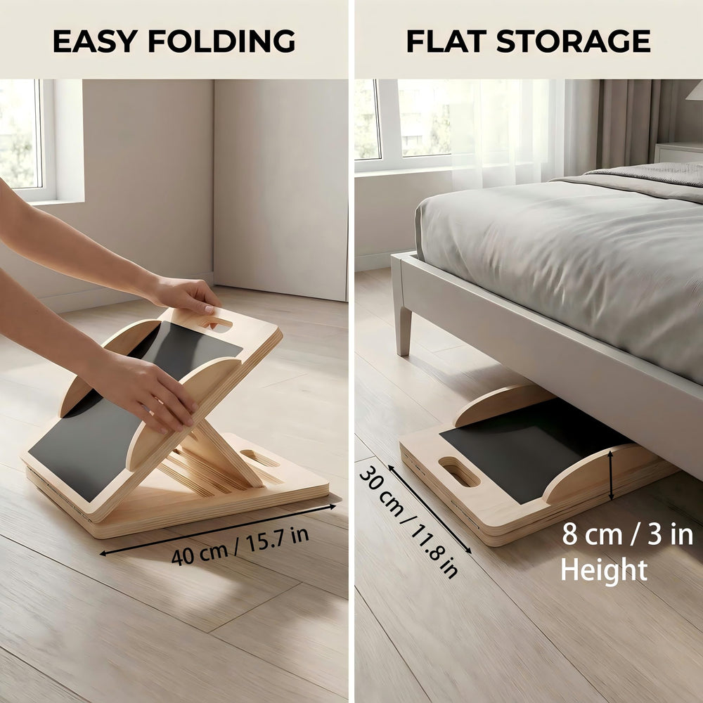 COCICA folded board with handle for easy transport and compact storage