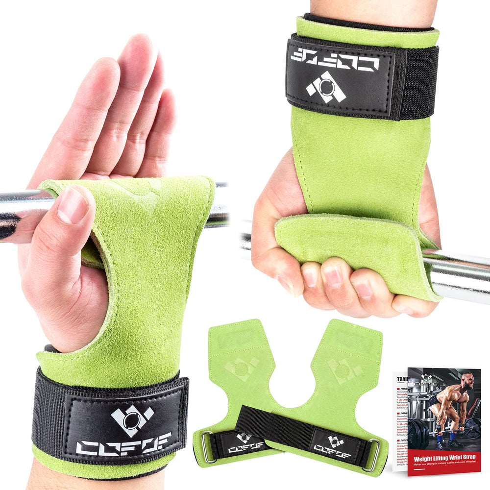 COFOF front view showing both leather wrist straps and secure fit benefit