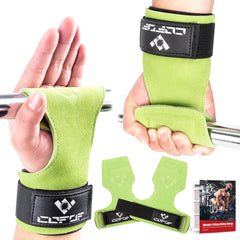 COFOF front view showing both leather wrist straps and secure fit benefit
