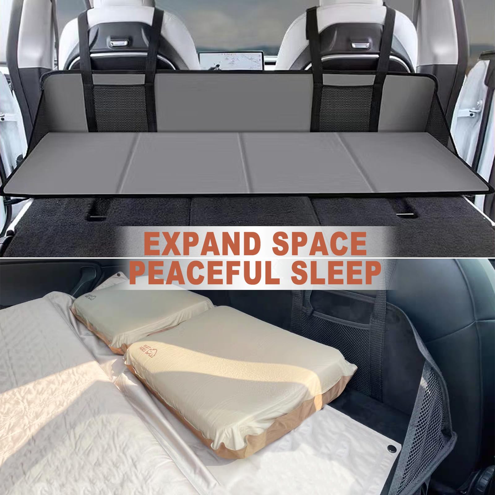 Colefunmit car bed lifestyle image for camping comfort and overnight rest