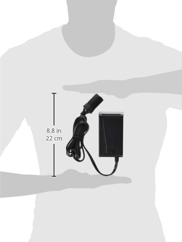 Coleman adapter connected to a cooler, demonstrating home use and seamless power conversion