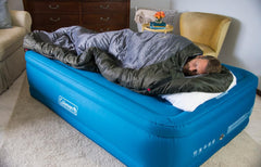 Coleman interior quilt and Coletherm insulation showing even heat distribution benefit