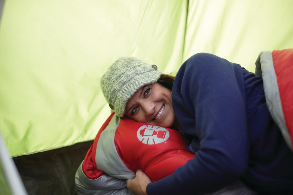 Coleman Palmetto set up at campsite demonstrating warmth and outdoor use