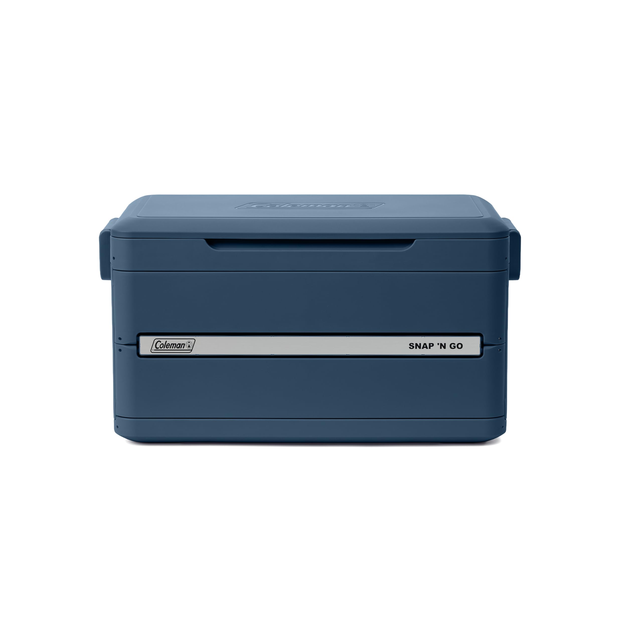 Coleman cooler being snapped open in seconds for quick setup and use