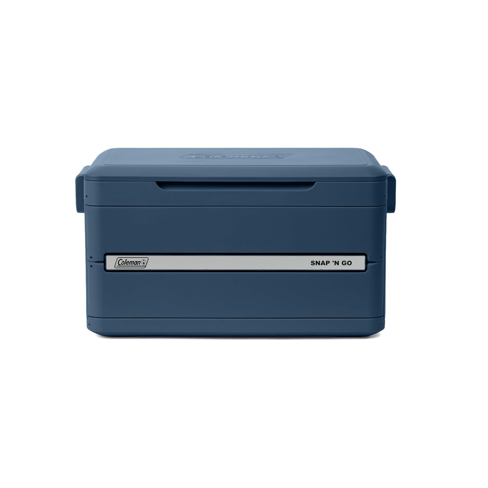 Coleman cooler being snapped open in seconds for quick setup and use