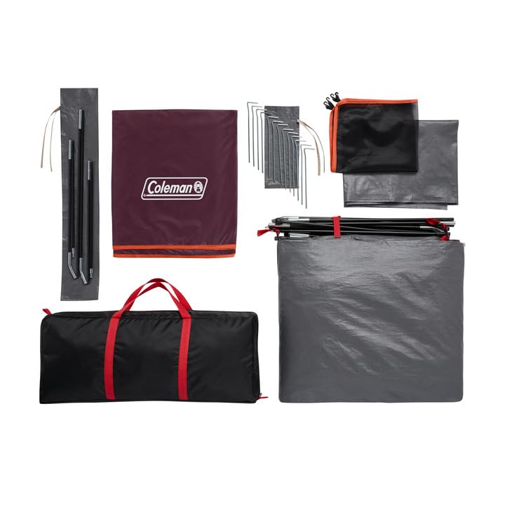 Coleman Skydome folded in carry bag for compact transport and easy storage