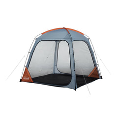 Coleman Skyshade front view showing full mesh enclosure and orange canopy for bug-free lounging
