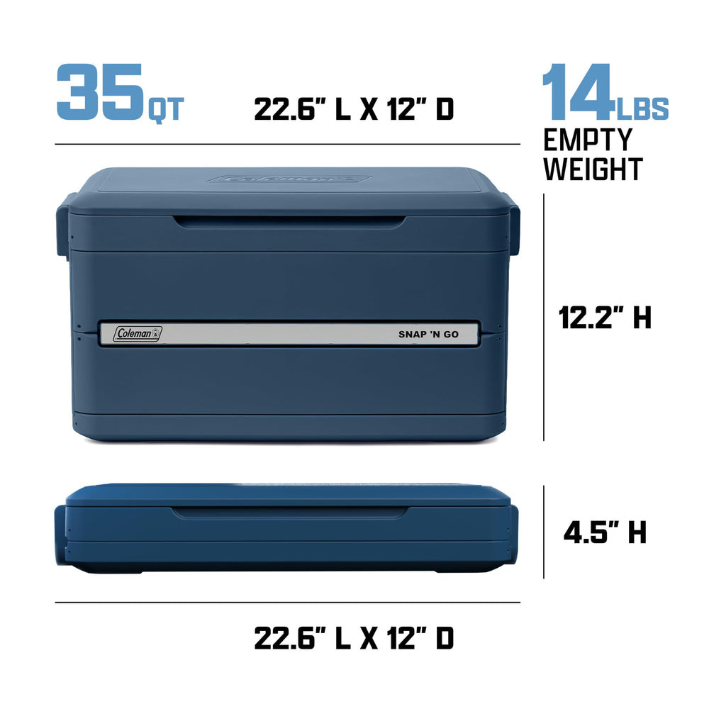 Coleman cooler supporting weight demonstration to show sturdy construction