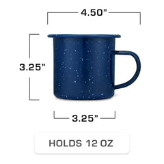 COLETTI mug in hand demonstrating comfortable grip and portability