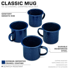 COLETTI stacked mugs for compact storage and space-saving benefit