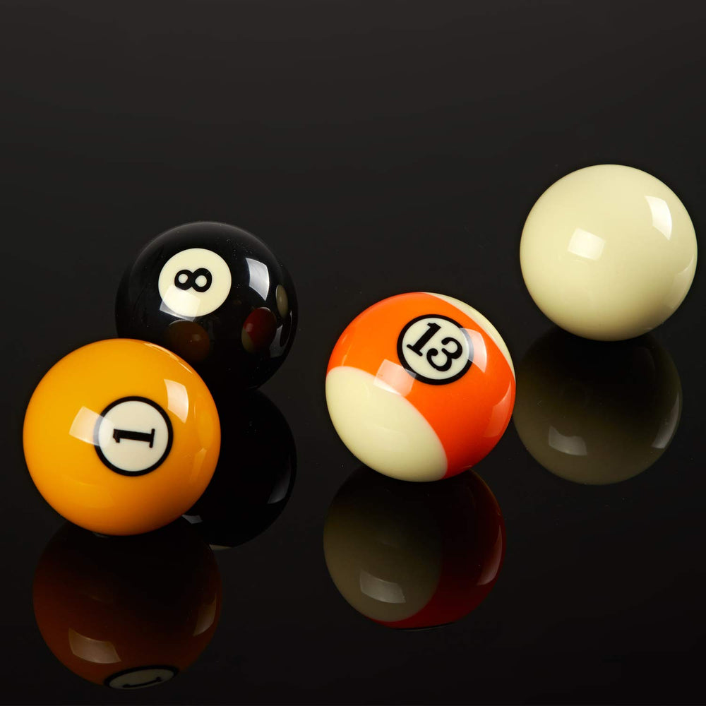 Collapsar balls in play during a break shot demonstrating consistent roll and balance