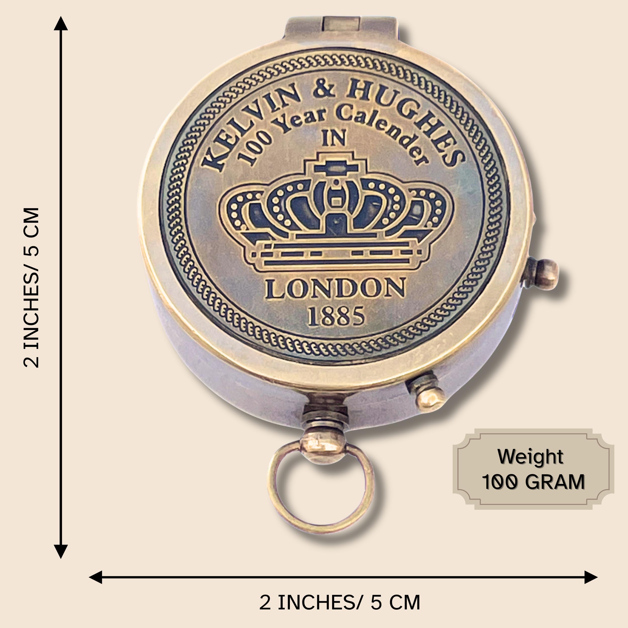 collectiblesBuy open compass dial close-up showing accurate needle and clear markings