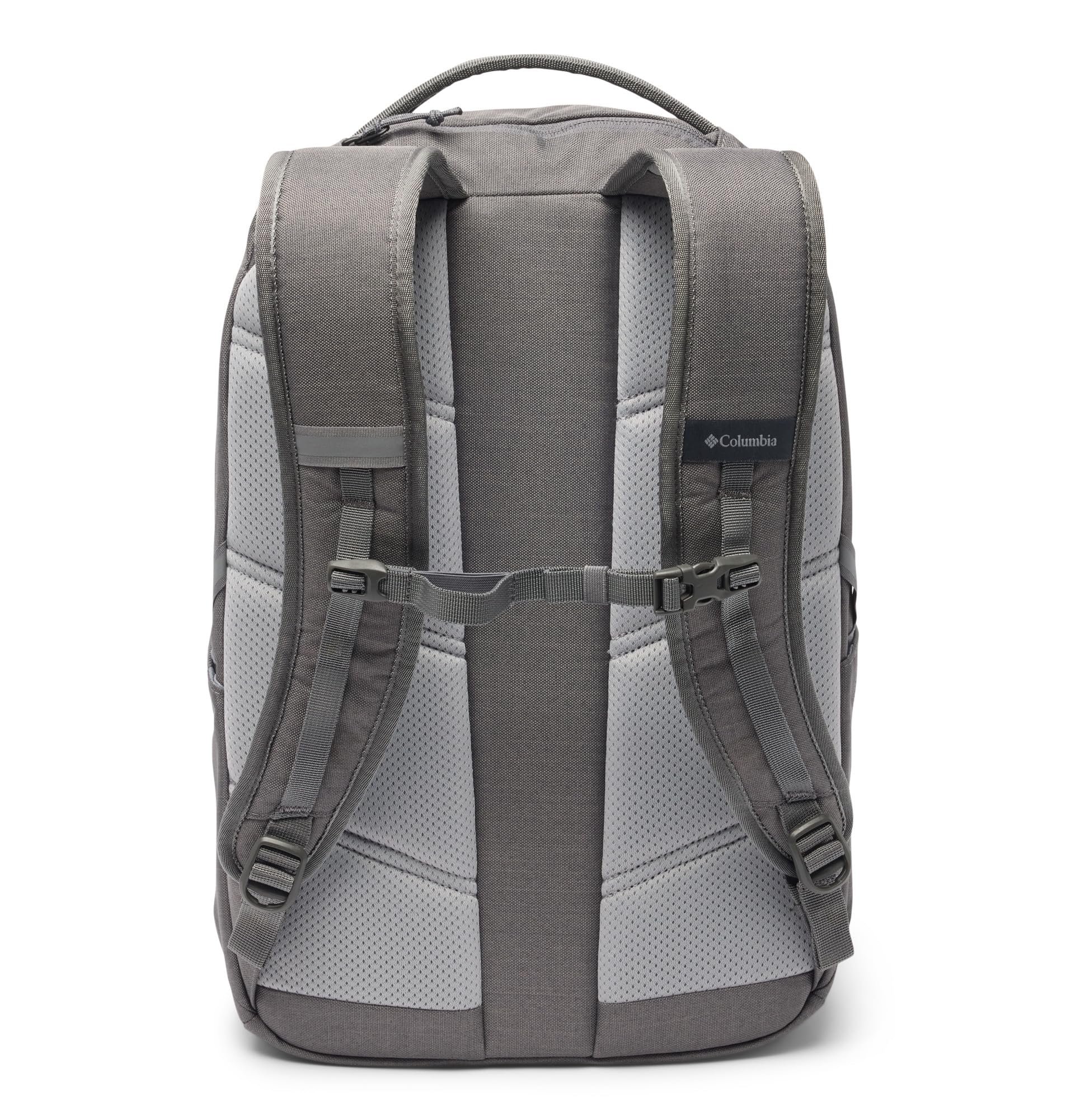 Columbia close-up of fleece-lined laptop sleeve protecting a 17-inch laptop