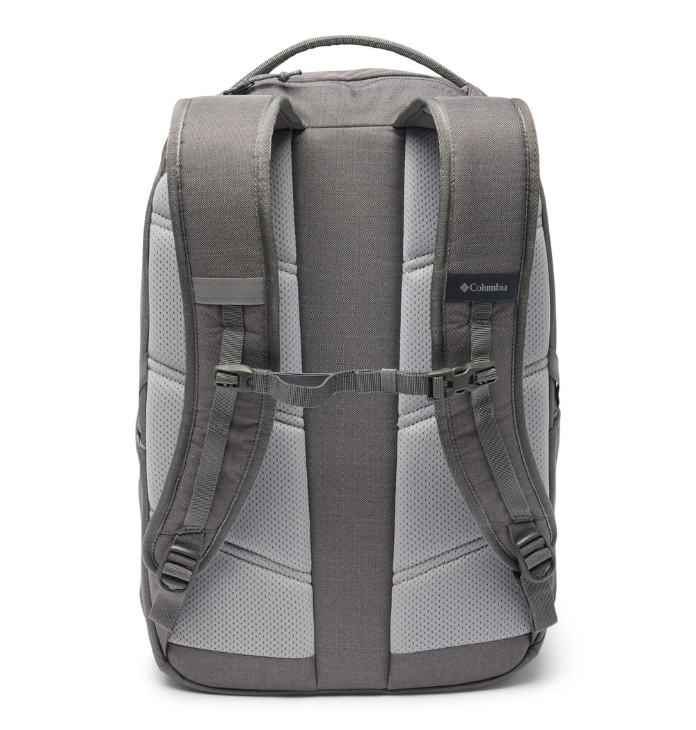 Columbia close-up of fleece-lined laptop sleeve protecting a 17-inch laptop