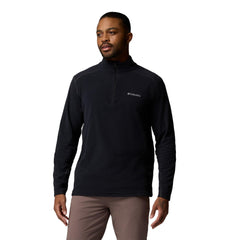 Columbia front view of black Klamath Range II showing clean fit and styling benefit