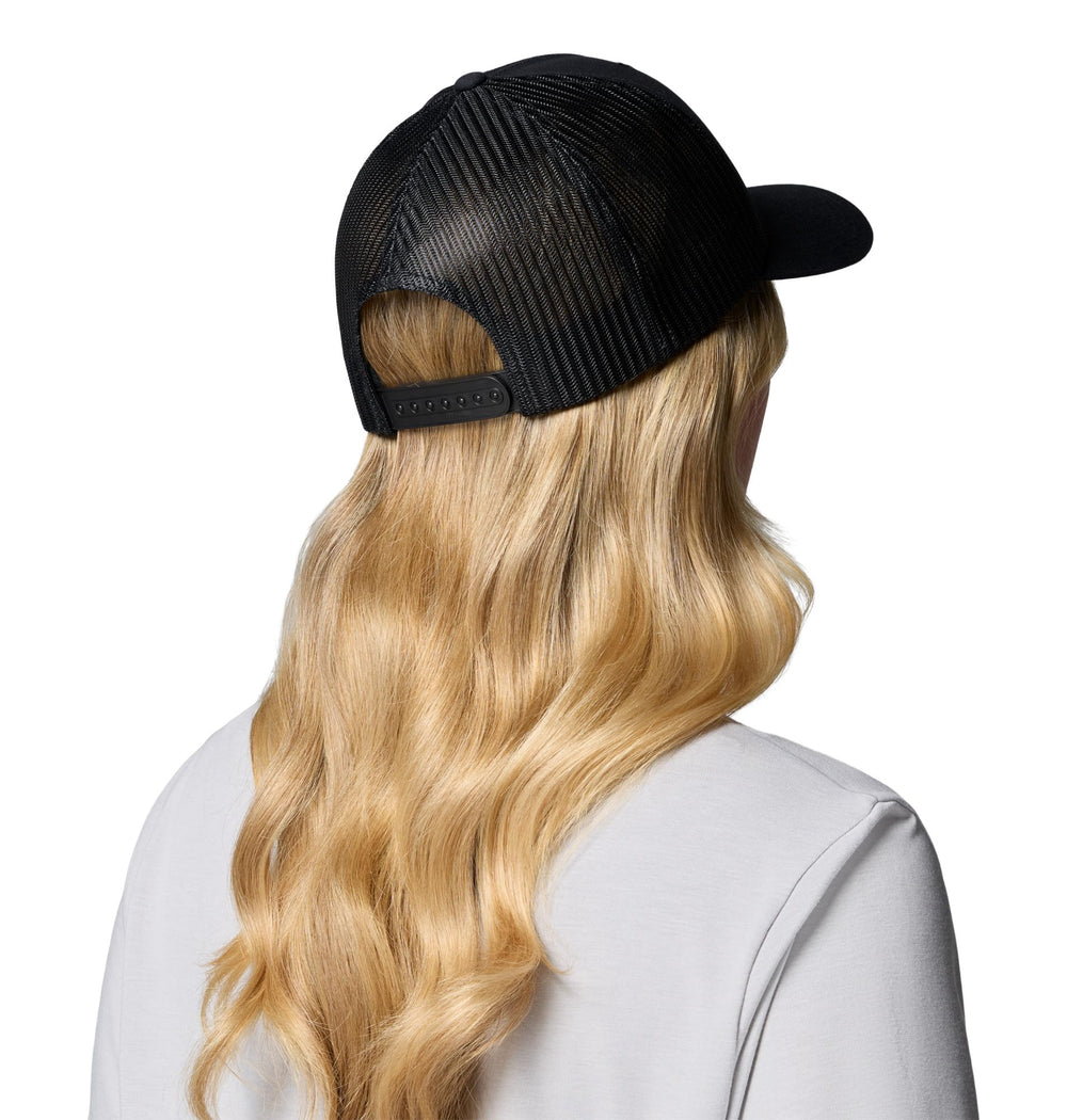 Columbia hat on a hiker demonstrating lightweight comfort and sun protection
