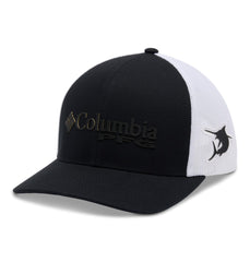 Columbia cap front view showing pre-formed bill and clean styling for sun protection