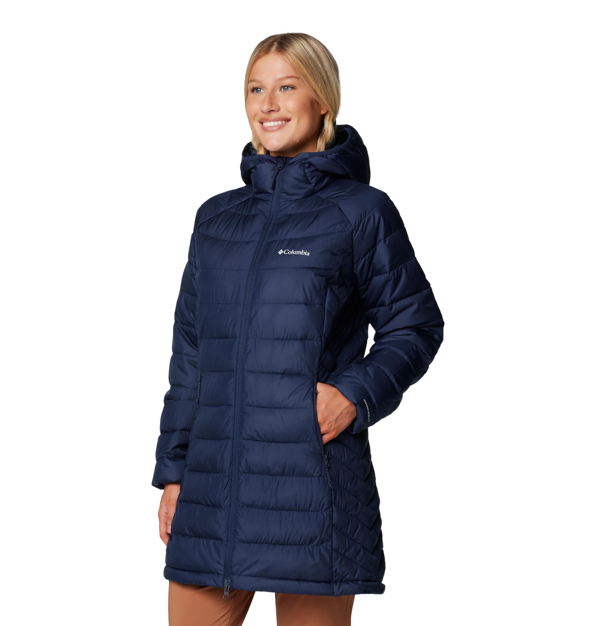 Columbia zippered hand pocket and interior pocket for secure storage