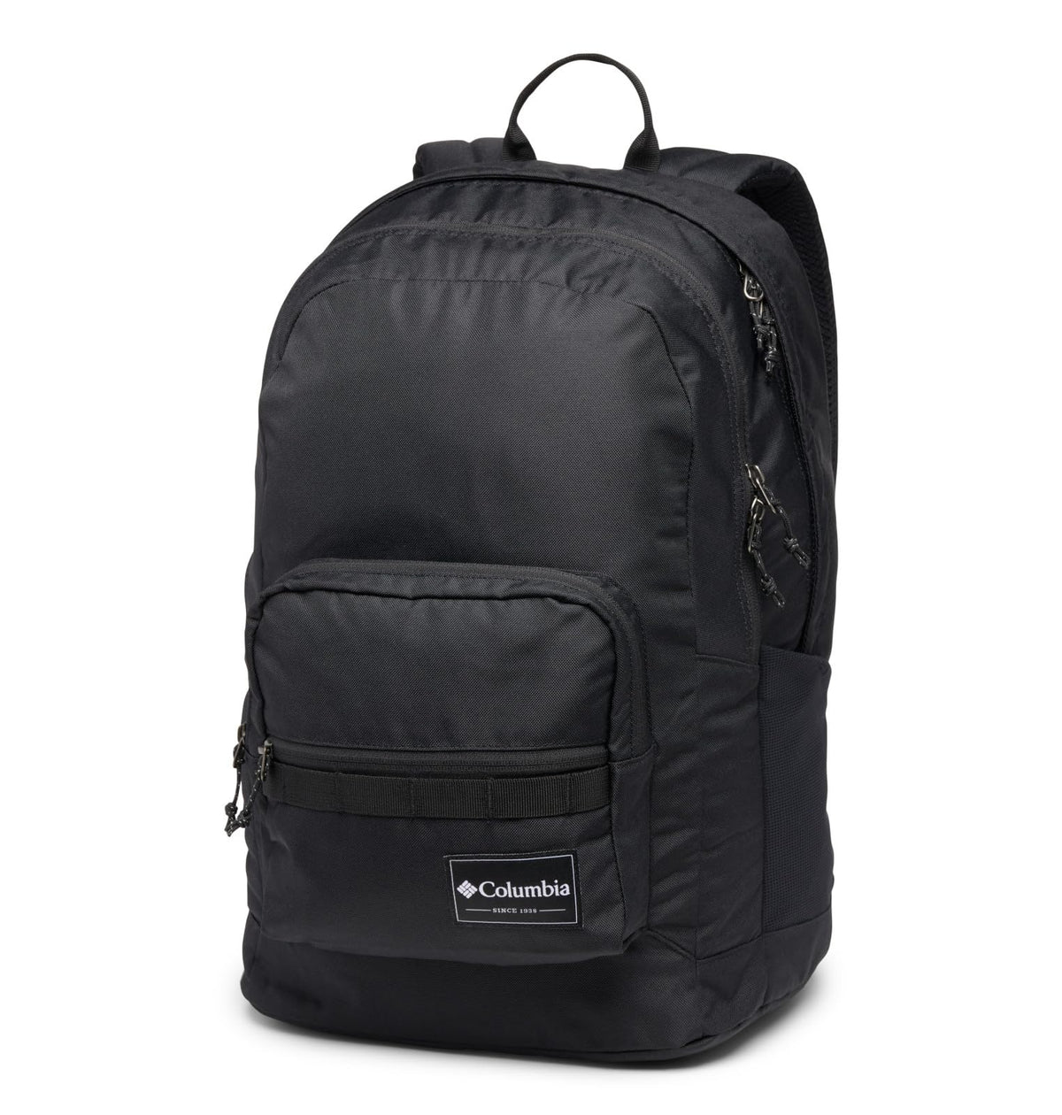 Columbia Zigzag II front view showing main compartments and organized storage benefit