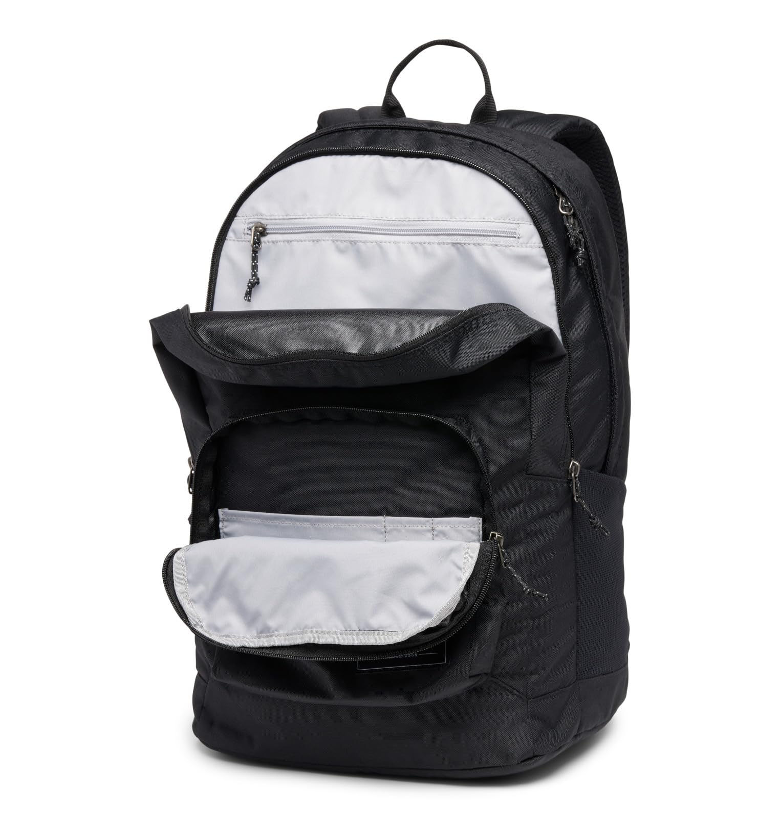 Columbia Zigzag II worn by commuter showing comfortable carry and urban style