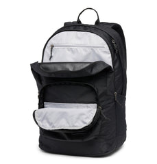 Columbia Zigzag II worn by commuter showing comfortable carry and urban style