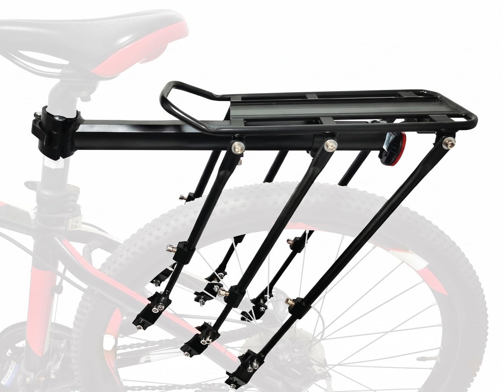 COMINGFIT front view mounted on MTB showing strong load support
