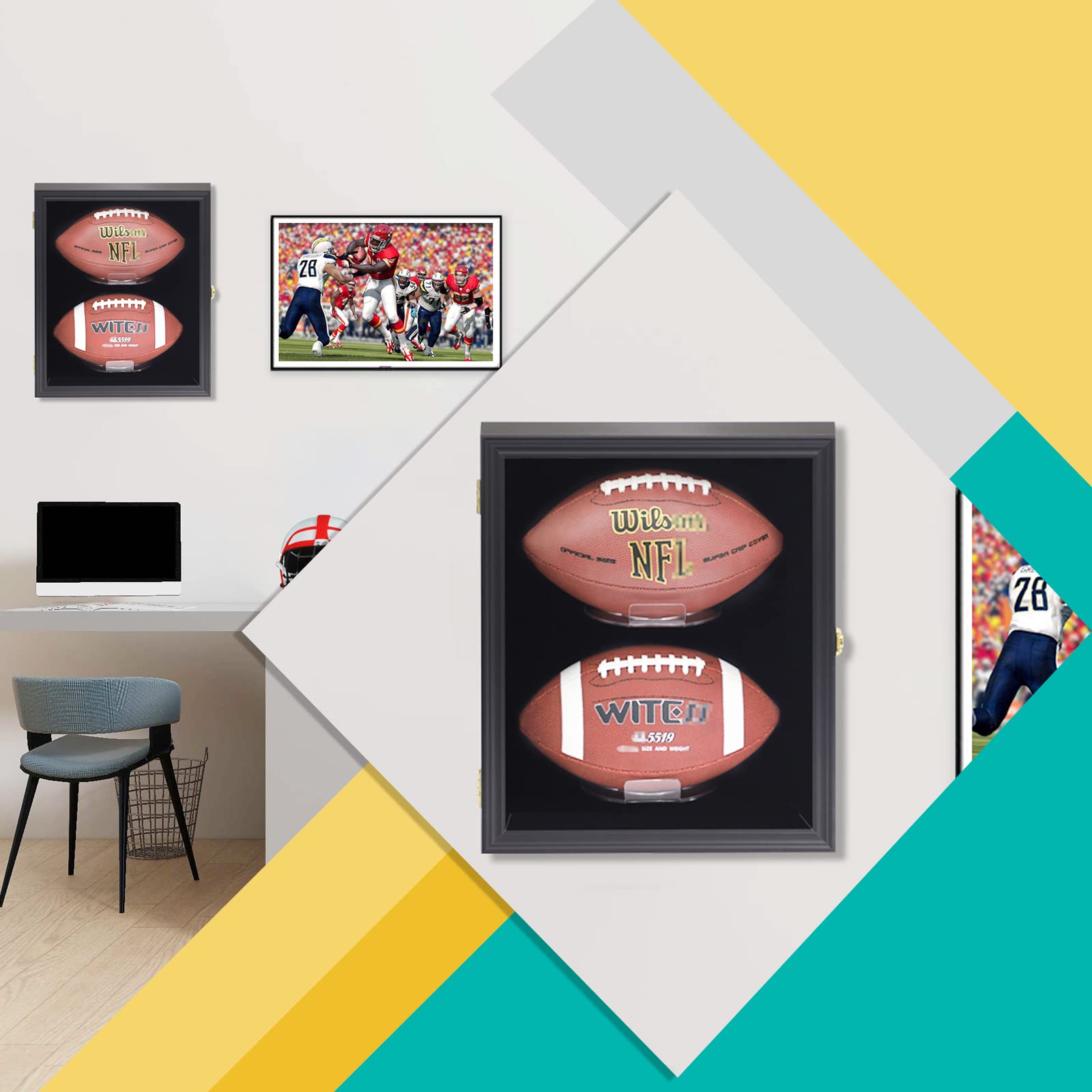 COMSREV metal lock and hinge close-up ensuring secure protection for memorabilia
