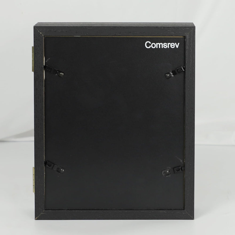 COMSREV wood frame corner detail highlighting sturdy construction and finish