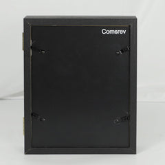 COMSREV wood frame corner detail highlighting sturdy construction and finish