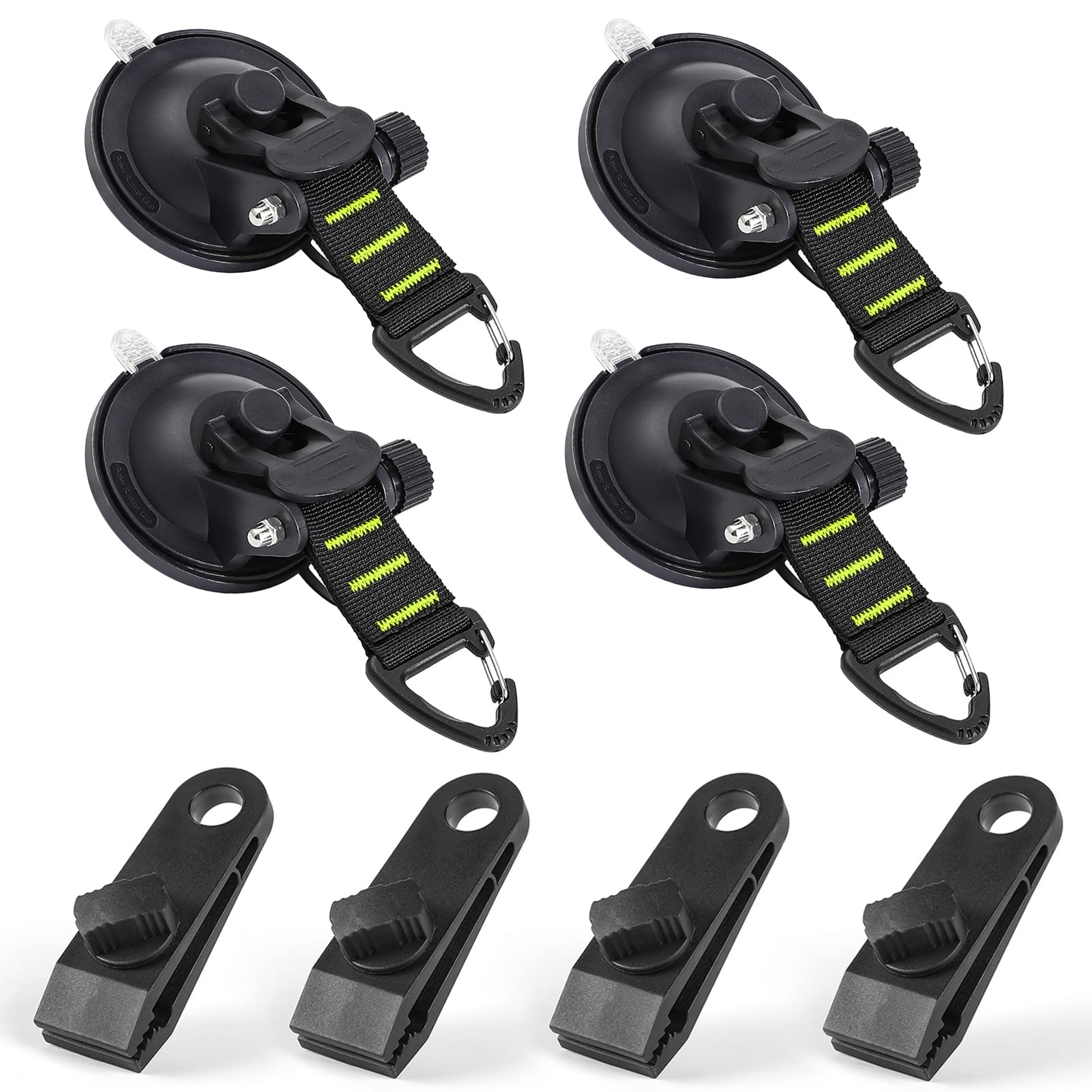CONBOLA front view showing hooks and clips for quick installation benefit