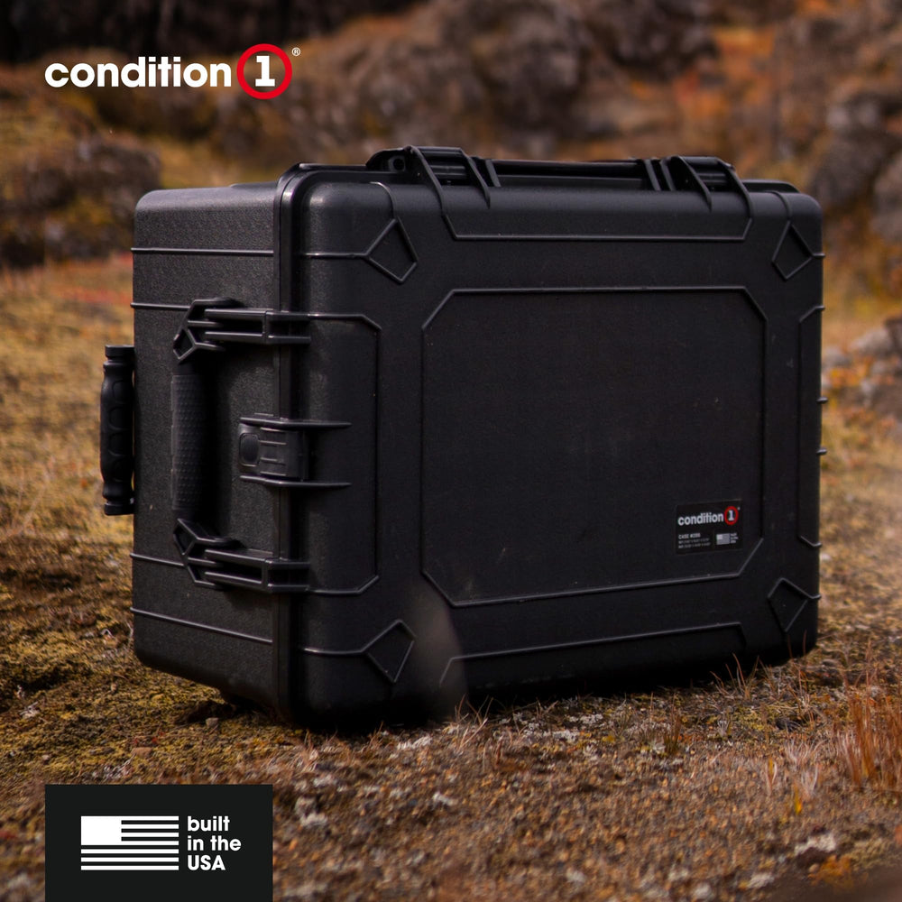 Condition 1 rolling through airport terminal illustrating durable travel-ready protection
