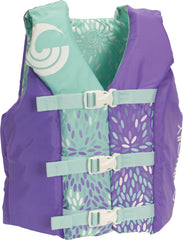 Connelly youth vest front view showing secure fit and visibility benefit