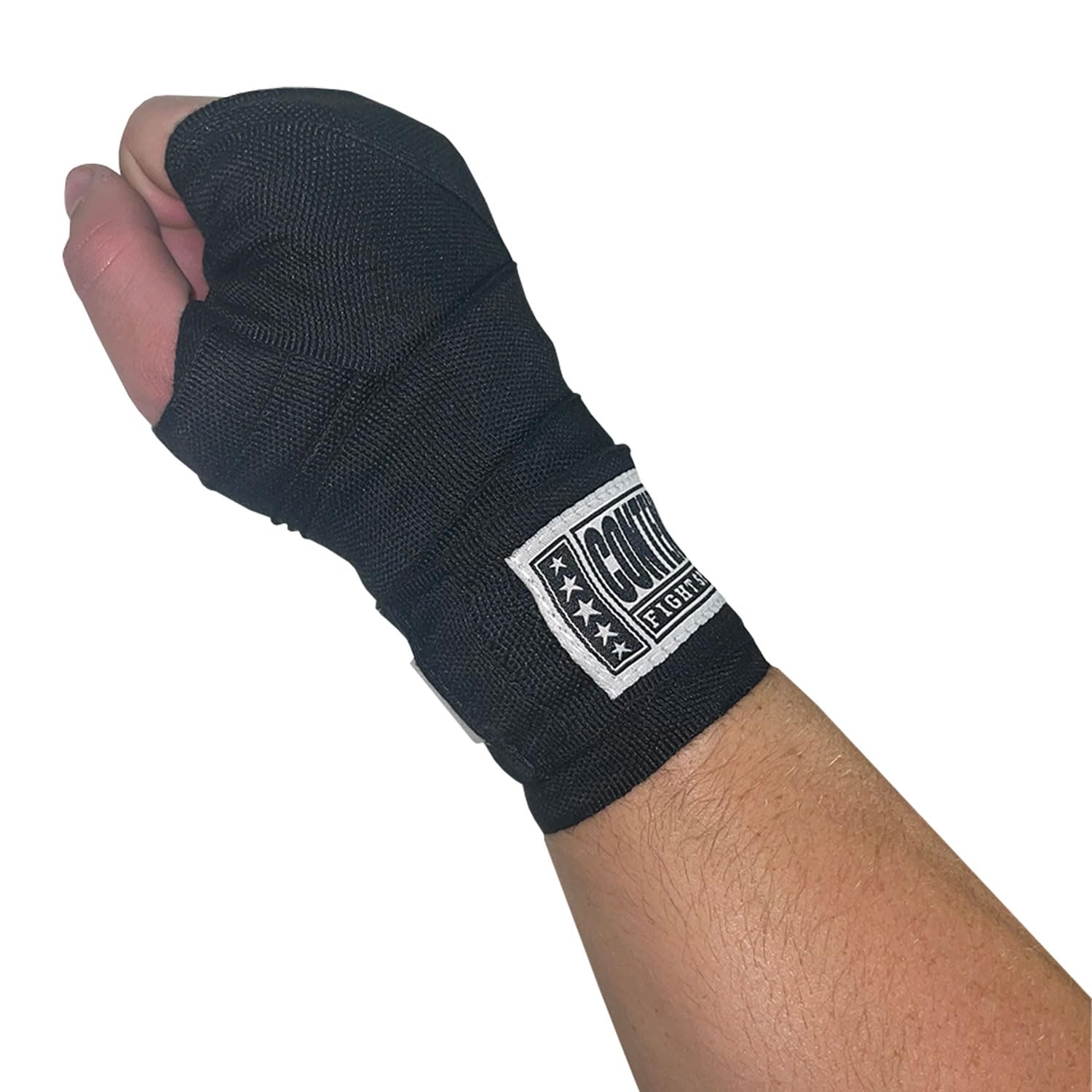 Contender Fight Sports thumb loop detail for quick anchoring and secure fit