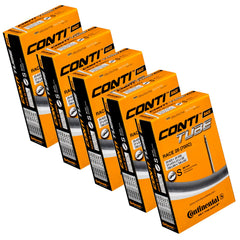 Continental inner tube pack front view showing valve and tube, durable and race-ready
